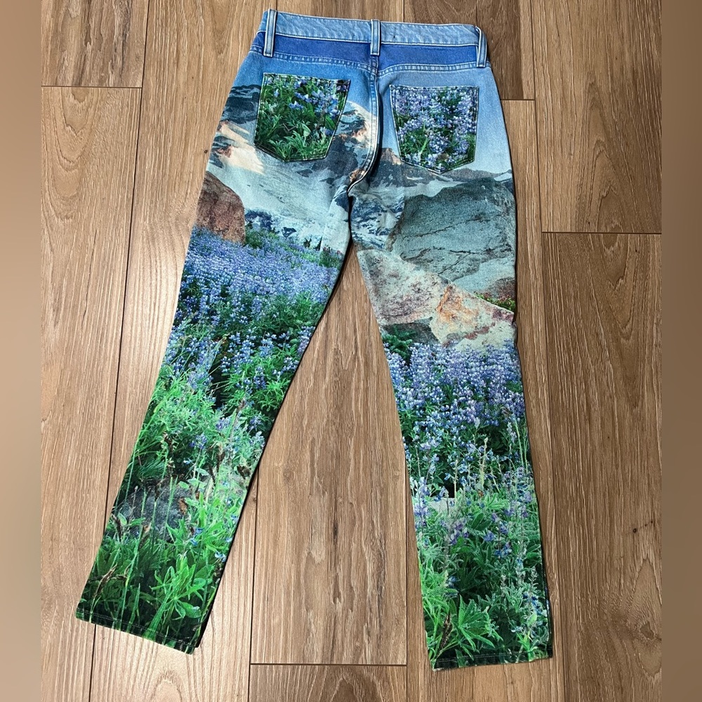 Hudson Jeans Barbara Mountain Blue Flower size 24 - Picture 4 of 4